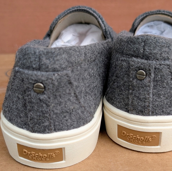 Dr. Scholl's Gray Felt Slip-On Loafers with White Sole (New)❣️ - Picture 7 of 10
